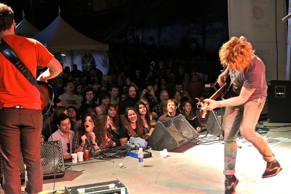 Photo from the Rock the Lot Facebook Page; 2014 Headliner Ben Kweller rocks at Austin360 Rock the Lot on March 15, 2014.