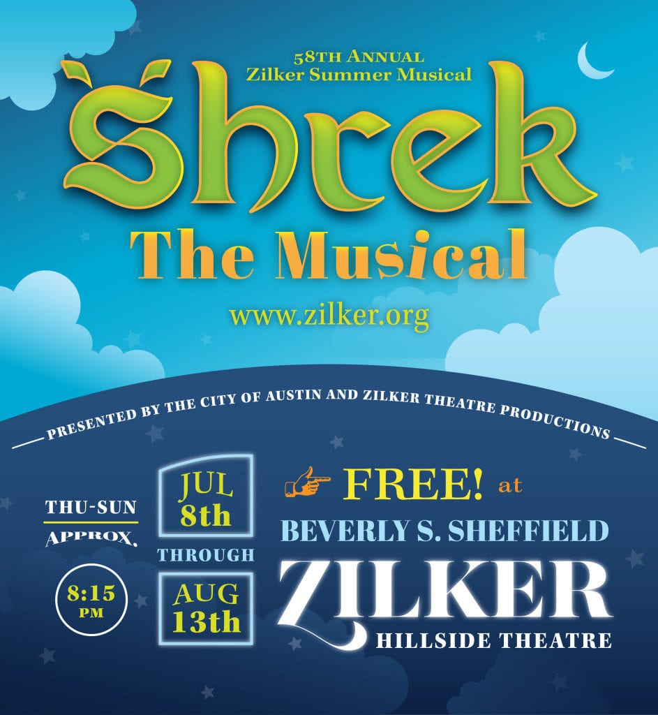 Shrek The Musical Is Coming to Zilker Hillside Theatre Do512 Family